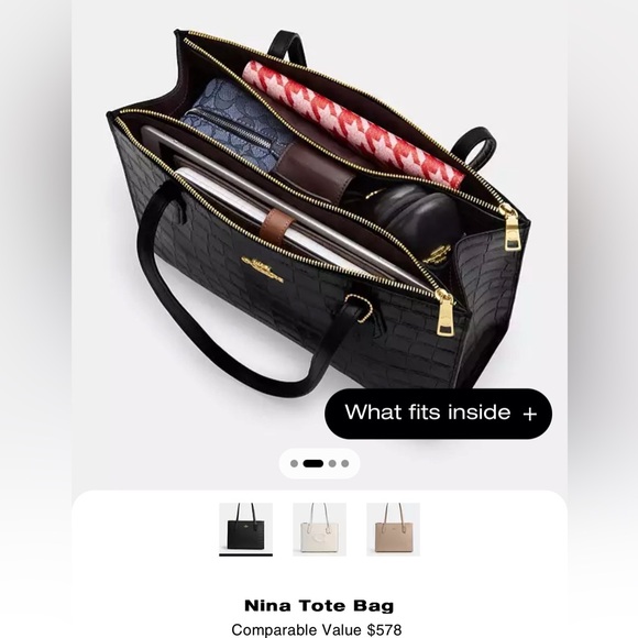 COACH NINA TOTE BAG 👜♥️ - Picture 15 of 15